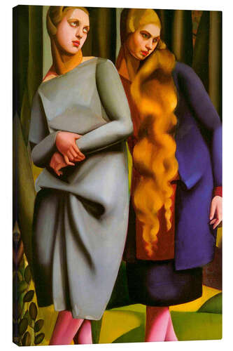 Canvas print Irene and her sister