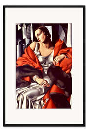 Gerahmter Kunstdruck Porträt von Frau Boucard