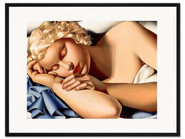 Gerahmter Kunstdruck Das schlafende Mädchen (Kizette)
