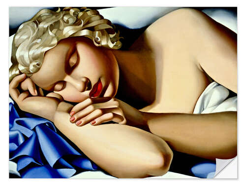 Selvklebende plakat The Sleeping Girl (Kizette)