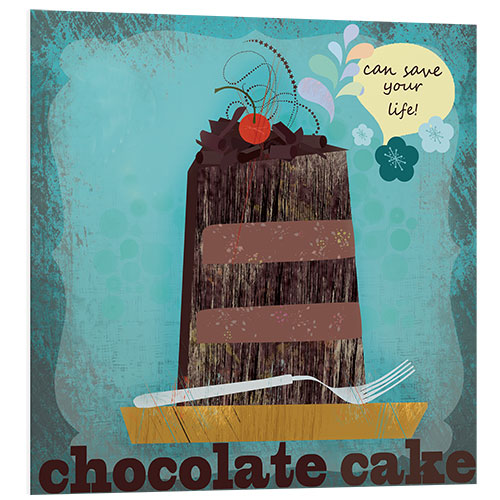 Foam board print Chocolate cake