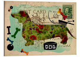 Magnettafel Grüße vom Dackel