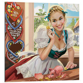 Magnettafel Oktoberfest, Wiesn-Madl