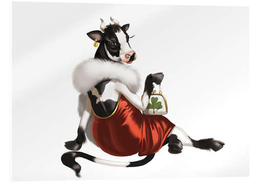 Akrylbilde glamour cow