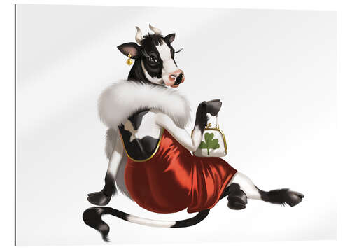 Gallery print glamour cow