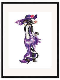 Gerahmter Kunstdruck Die glamouröse Kuh 3