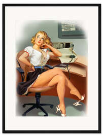 Gerahmter Kunstdruck Feierabend