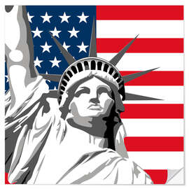 Wall sticker statue of liberty