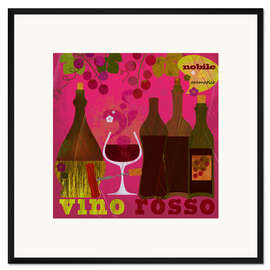 Gerahmter Kunstdruck Vino Rosso