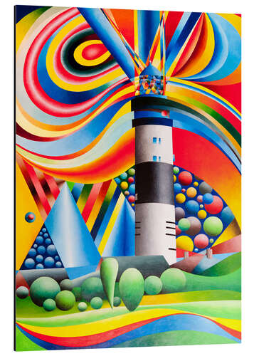 Tableau en aluminium Sylt, Lighthouse Kampen