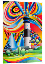 Foam board print Sylt, Lighthouse Kampen