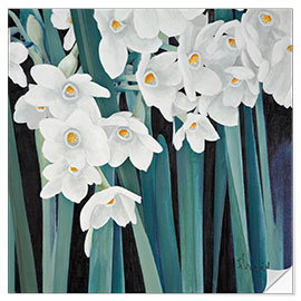 Selvklebende plakat Daffodils