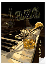 Naklejka na ścianę Jazz is back