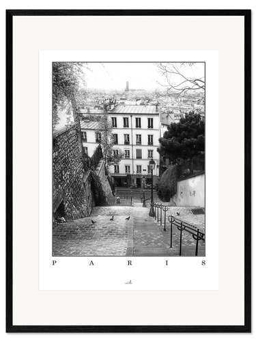 Impresión de arte enmarcada París - Montmartre