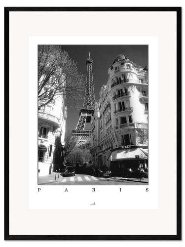 Impression artistique encadrée Paris