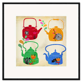 Framed art print Vintage tea kettle