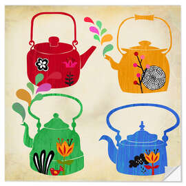 Wall sticker Vintage tea kettle