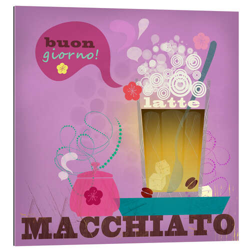 Stampa su plexi-alluminio Latte Macchiato