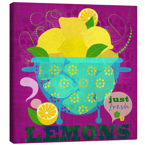 Canvas print Lemons