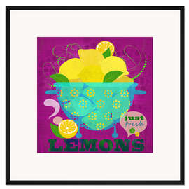 Gerahmter Kunstdruck Lemons