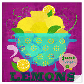 Selvklebende plakat Lemons