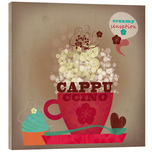 Holzbild Cappuccino