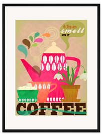 Gerahmter Kunstdruck The smell of coffee