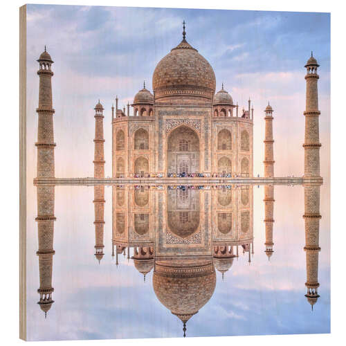 Wood print The Taj Mahal
