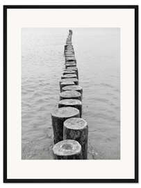 Gerahmter Kunstdruck Wellenbrecher