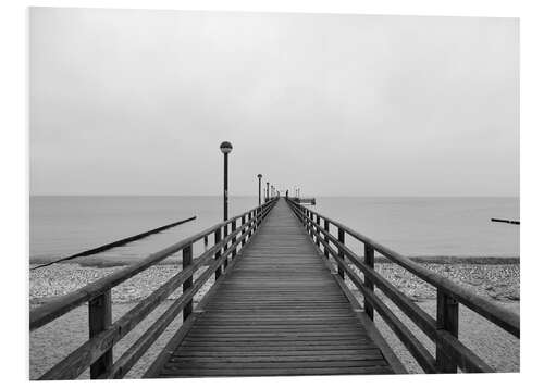 Hartschaumbild Seebrücke Ostsee