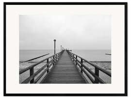 Plakat artystyczny premium w ramie Pier Baltic Sea