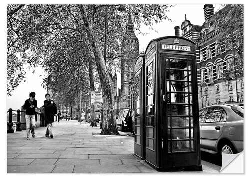 Selvklebende plakat Streets of London