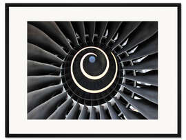Gerahmter Kunstdruck Triebwerk 1