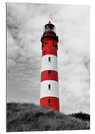 Tableau en plexi-alu Phare d&#039;Amrum, mer du Nord, Allemagne