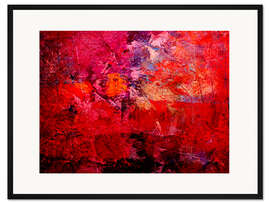 Gerahmter Kunstdruck Enlightened red