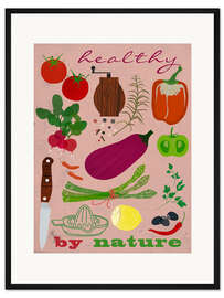 Gerahmter Kunstdruck Gesund durch die Natur II