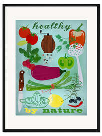Gerahmter Kunstdruck Gesund durch die Natur I