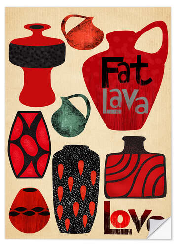 Wandsticker Fat Lava Love