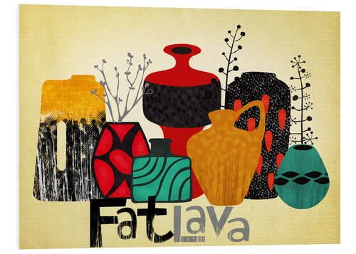 Quadro em PVC Fat Lava