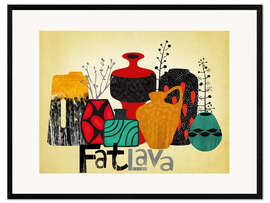 Ingelijste kunstdruk Fat Lava