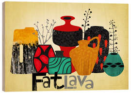 Cuadro de madera Fat Lava