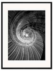 Gerahmter Kunstdruck Wendeltreppe
