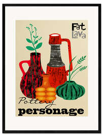 Impressão artística com moldura Pottery Personage