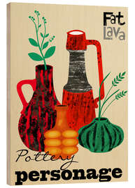 Cuadro de madera Pottery Personage