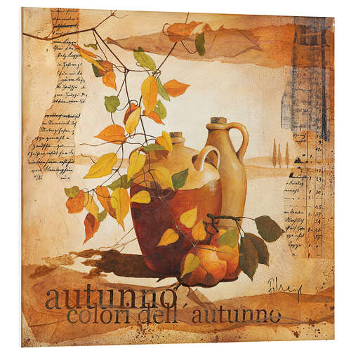 PVC print Italienisches Herbstlaub