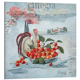 Magnettafel Stillleben mit Kirschen