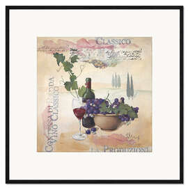 Gerahmter Kunstdruck Vino classico