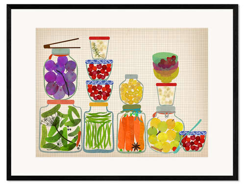 Innrammet kunsttrykk Colorful harvest