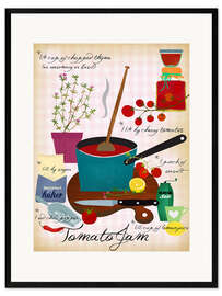 Gerahmter Kunstdruck Tomato Jam Recipe