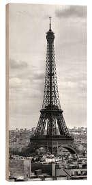 Wood print Eiffelturm PARIS II